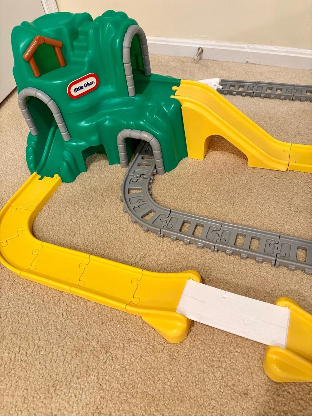 Little Tikes Green Mountain Track Playset with Yellow Slide